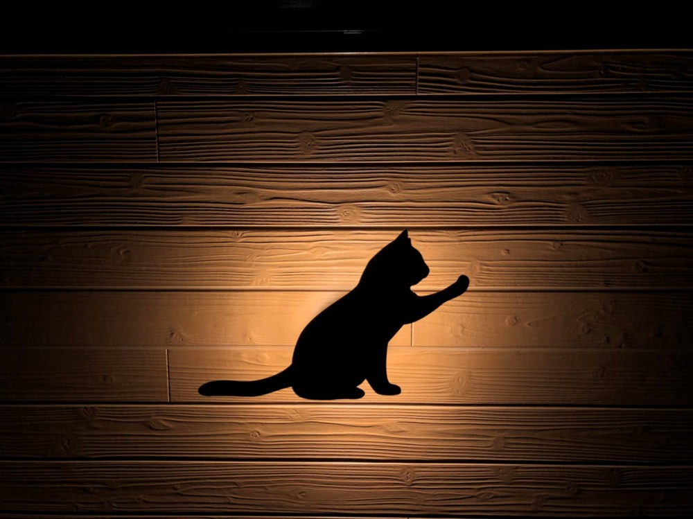 猫ちゃん照明