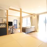 小上がり畳から見るLDK